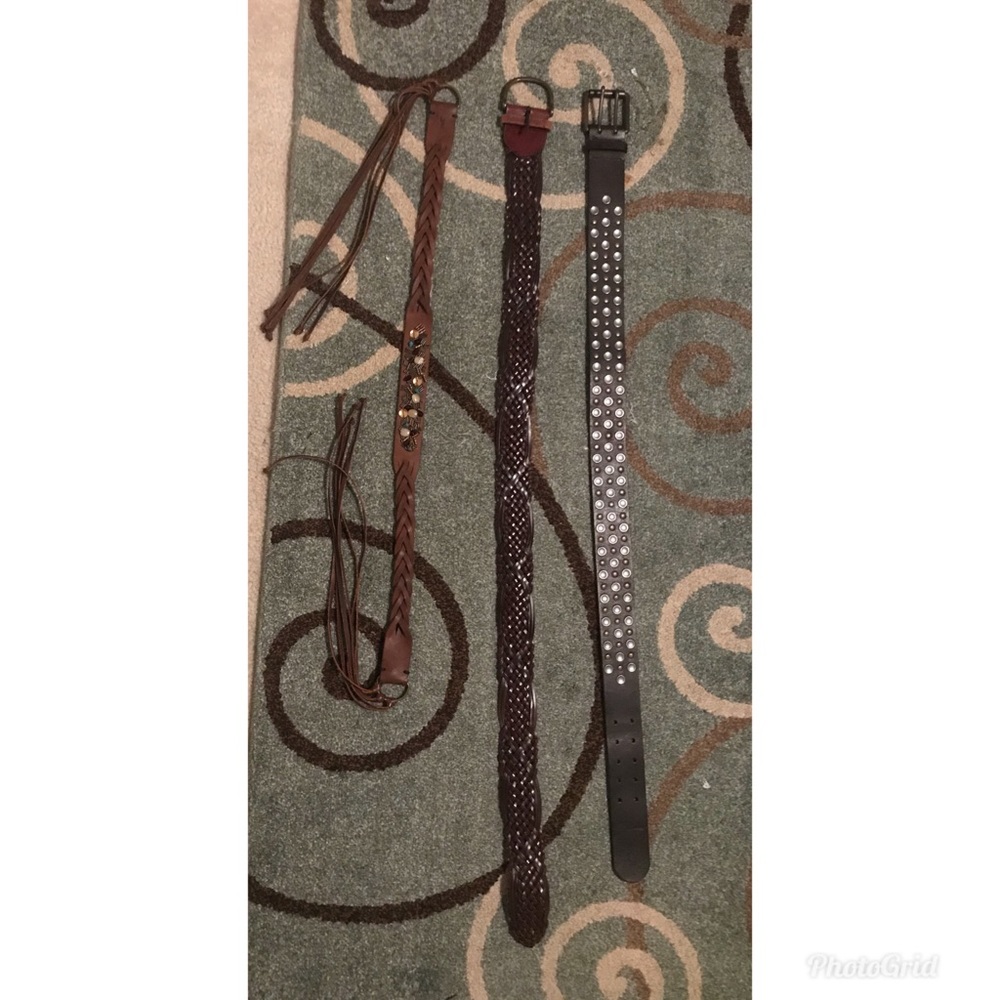 🚨🚨TWO🚨🚨Genuine Leather Hollister Belts